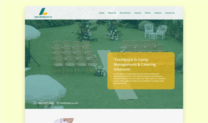 Lifeed Website Screenshot 1